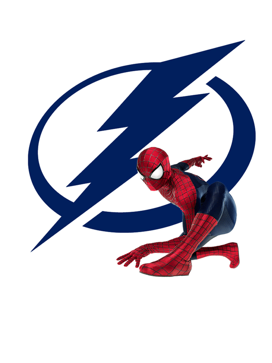 Tampa Bay Lightning Spider Man Logo vinyl decal